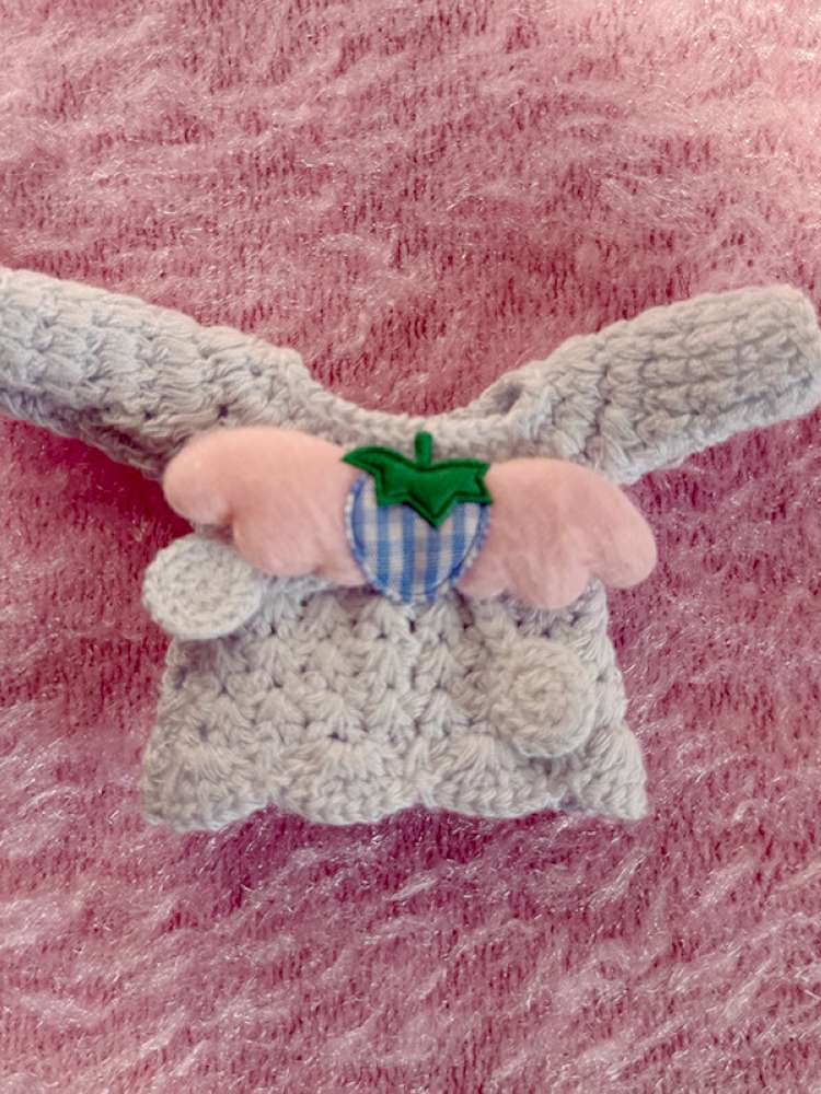 Knitted Strawberry Hairpin Sweater【s0000015111】