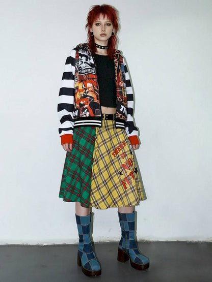 Vintage layered butt curtain skirt【s0000014378】