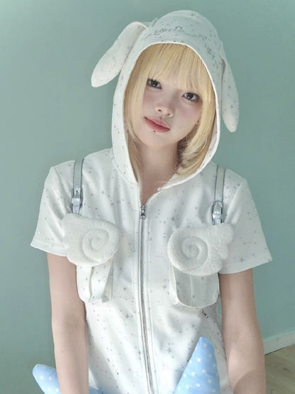 Hot Rhinestone White Vest Jacket【s0000012334】