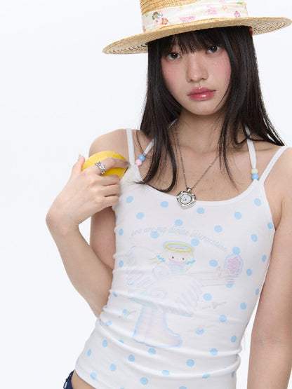 Childlike Beaded Camisole Top【s0000016409】