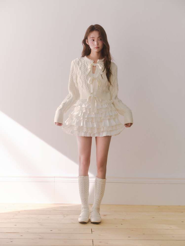 Patchwork Lace Mini Skirt【s0000014613】