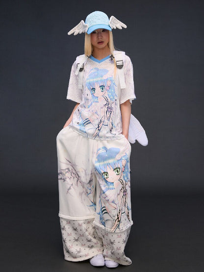 Big Eye Embroidered Angel Cap【s0000017294】