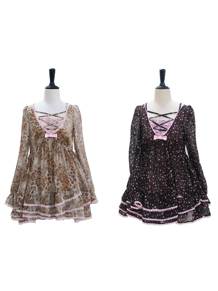 Leopard Lace Gal Spicy Doll Dress【s0000017250】
