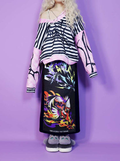 Pokemon Drawstring Sweat High Waist Skirt【s0000014868】