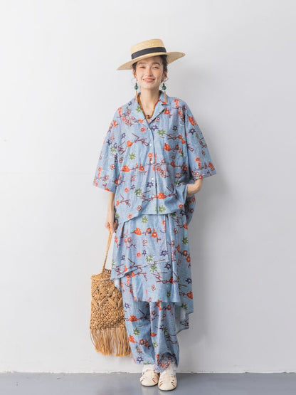 Cuban short-sleeved shirt dress pants【s0000013315】