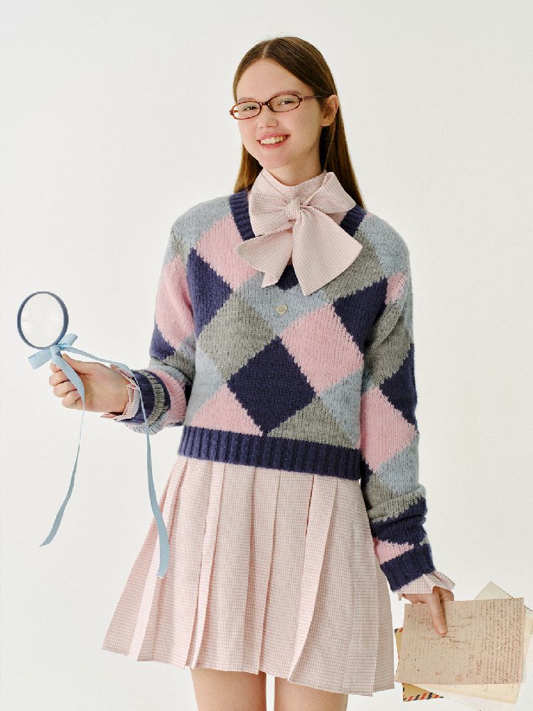 British Drop Shoulder Knit Sweater【s0000011967】