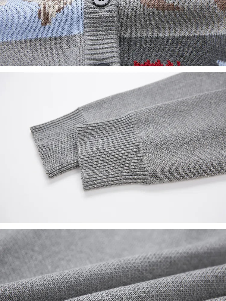 Embroidered Slim-Fit Button-Up Cardigan【s0000014075】