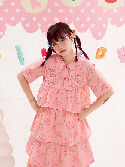 Animal Angel Pink Cake Halter Dress【s0000013192】