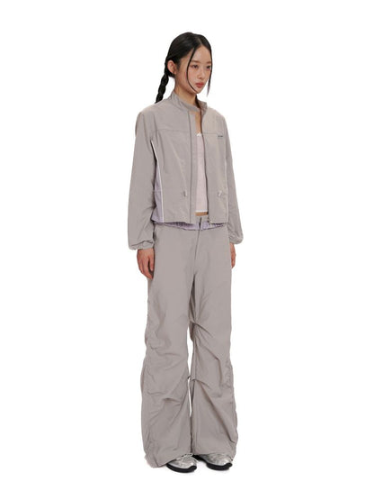 Natural Pleated Leisure Pants Sweat Suit【s0000012519】