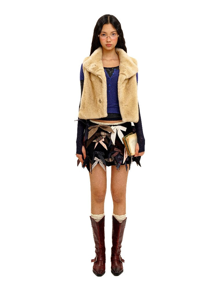 Irregular Multi Bow Pleated Skirt【s0000016099】