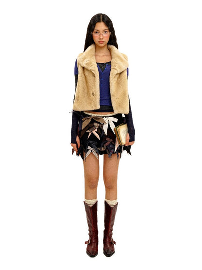 Irregular Multi Bow Pleated Skirt【s0000016099】