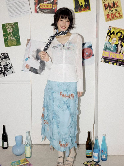 Wallpaper High Waist Skinny Skirt【s0000012269】