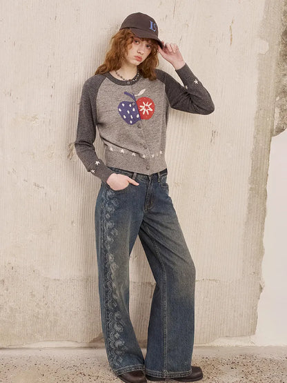 Slim-Fit Long-Sleeve Knit Cardigan Jacket【s0000014041】