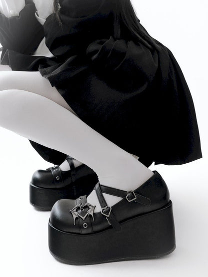 Gothic angel devil thick-soled shoes【s0000012965】