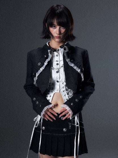 Romantic Punk Metal Buckle Jacket【s0000018001】