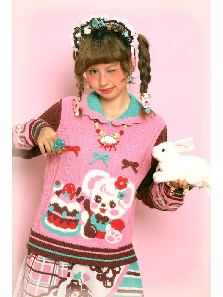 Cable-Knit Cape Sweater【s0000014520】