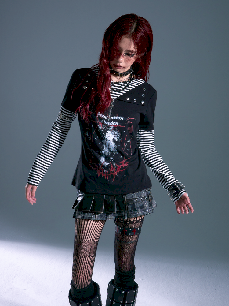 Casual Long-Sleeve T-Shirt【s0000013914】