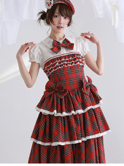 Red Retro Lolita Cake Dress【s0000016562】