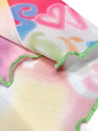 Mesh Short Sleeve Mermaid Dress【s0000017516】