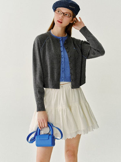 Short Solid Color Knit Sweater【s0000011966】