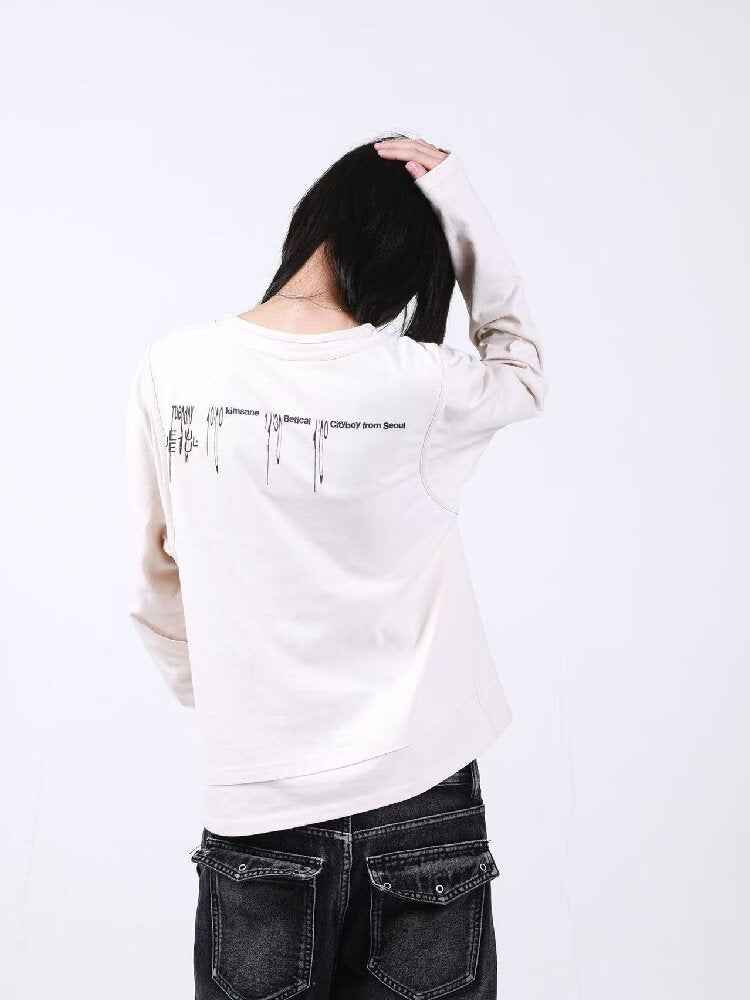 Cotton Linen Bone Apricot Long Sleeve【s0000018192】