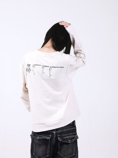 Cotton Linen Bone Apricot Long Sleeve【s0000018192】
