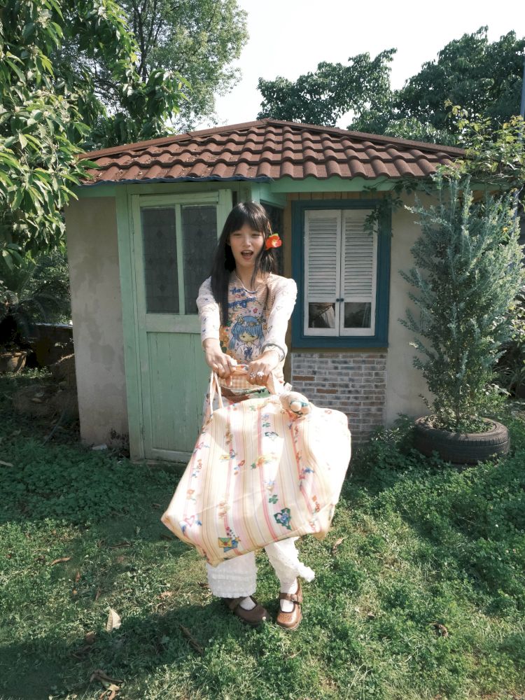 Printed Long-Sleeved Mesh T-Shirt【s0000012776】