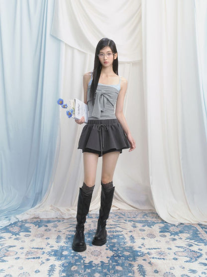 A-line Puffy Half-body Skirt【s0000012153】