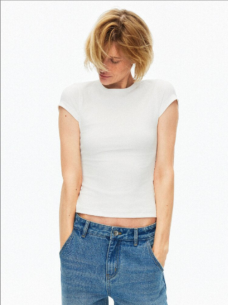 Cotton Lace Up Asymmetrical Jeans【s0000015925】