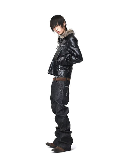 Raw Denim Bootcut Stacking Jeans【s0000018204】