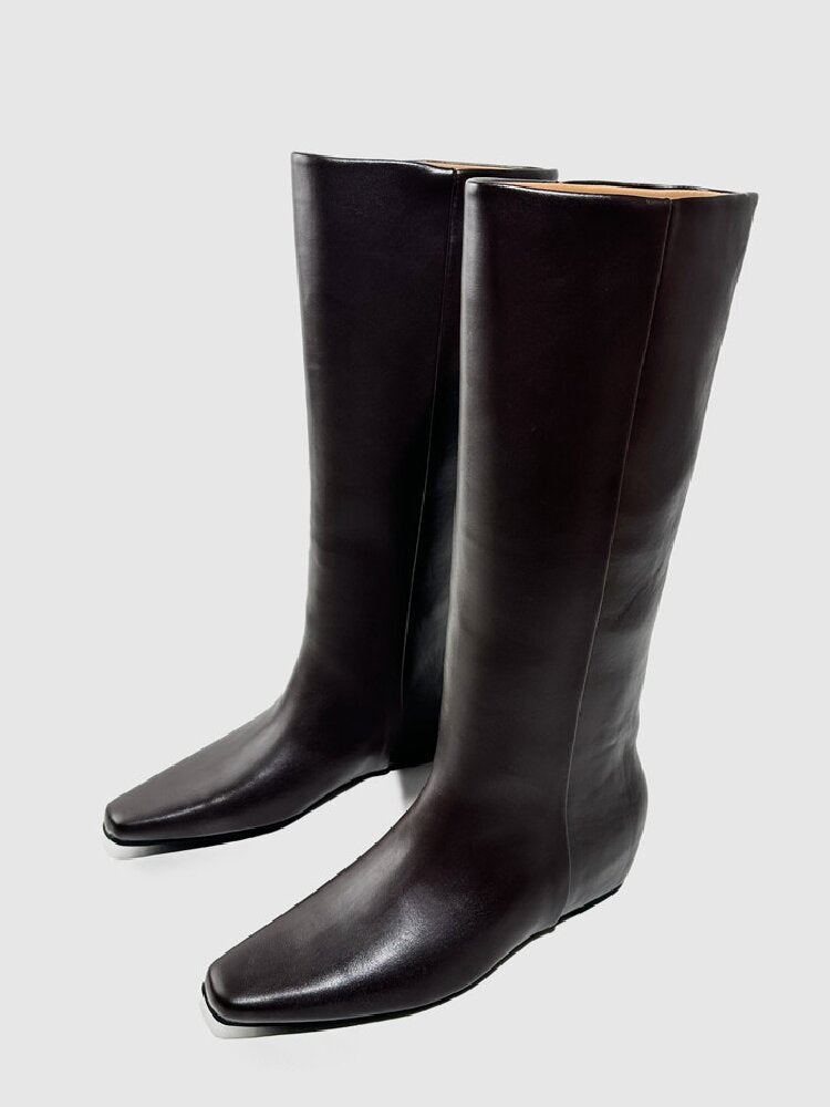Retro Square Toe Knight Boots【s0000015722】