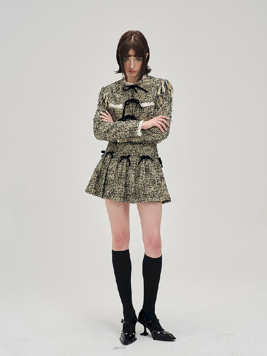 Small Xiangfeng short jacket + half skirt suit【s0000005291】