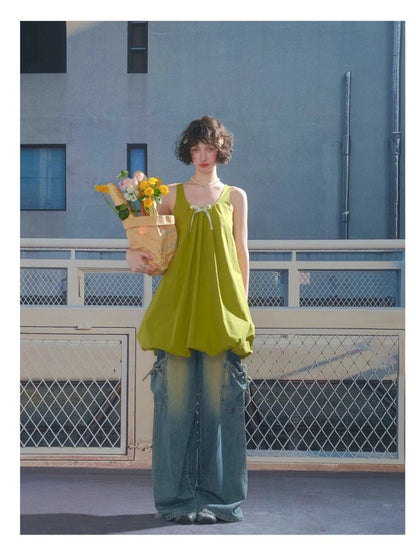 Pod Sleeveless Pocket Dress【s0000013372】