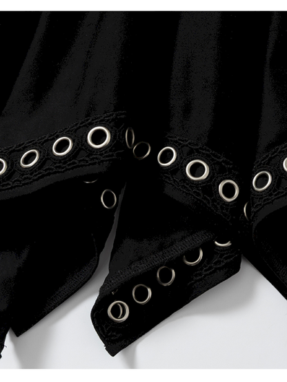 Dark Court Suede Irregular Skirt【s0000014919】