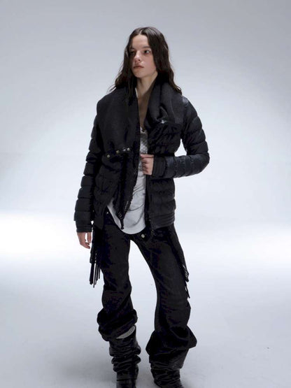 Original Pile Collar Slim Short Down Jacket【s0000014710】