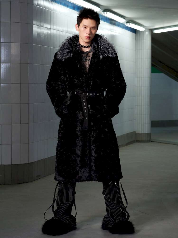 Eco Friendly Fur Panelled Coat【s0000014645】