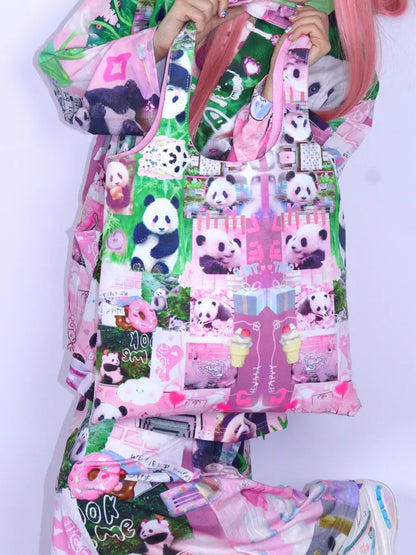 Cute Cartoon Print Shoulder Bag Tote Bag【s0000013980】