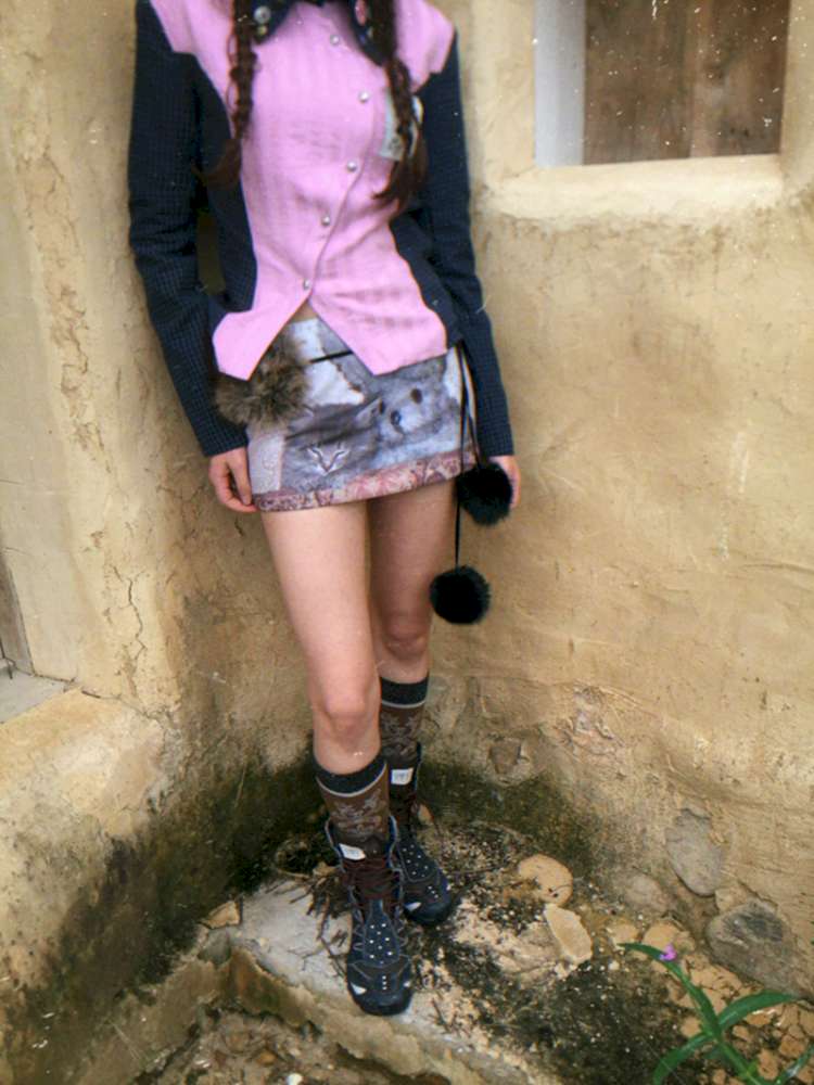 Cat Rabbit Print Padded Skirt【s0000015080】