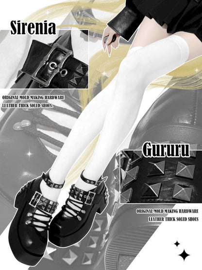 Y2K girl thick-soled shoes【s0000012964】