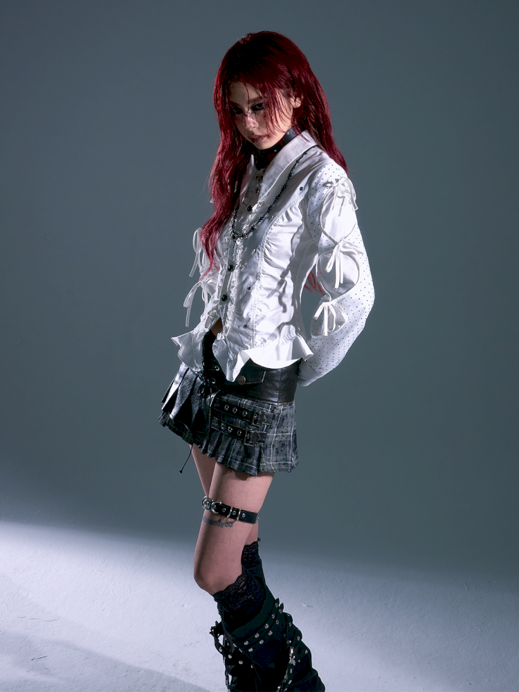 Contour Waist Temperament Long Sleeve Shirt【s0000013692】