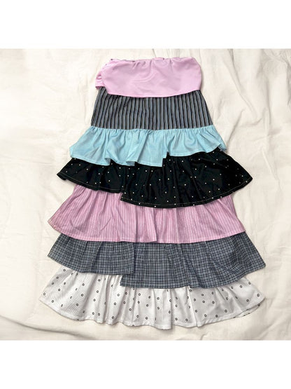 Multi-Layered Irregular Half-Body Skirt【s0000011948】