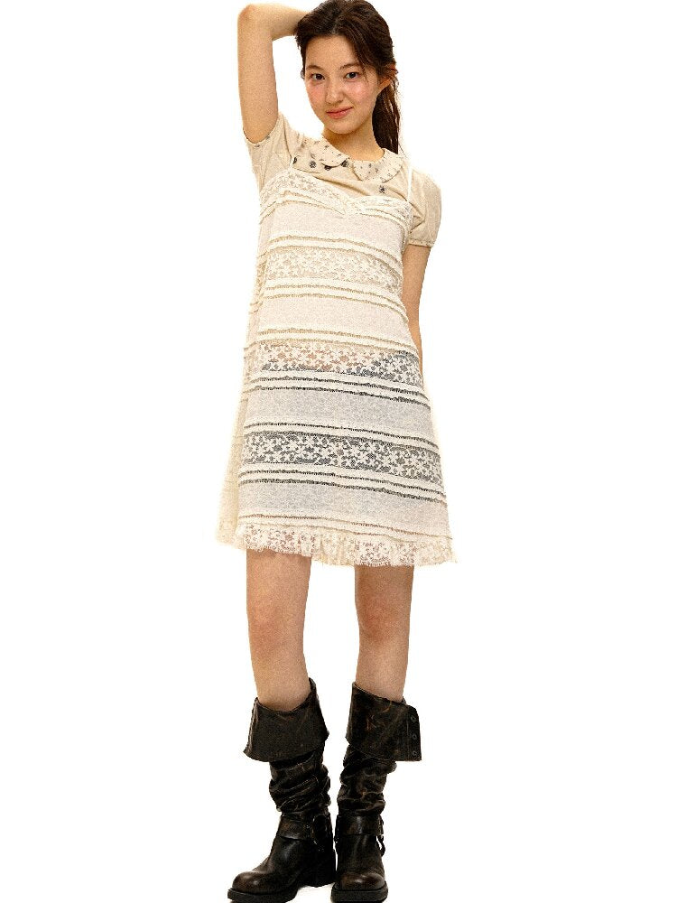 Lace Slip Dress Layering Top【s0000017928】
