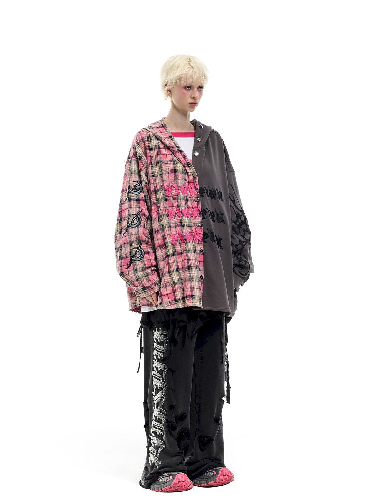 Hooded Headcoat Embroidered Shirt【s0000012072】