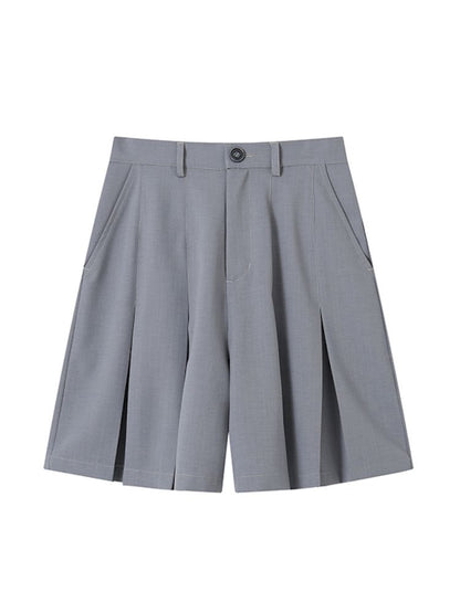 Simple Versatile Pleated Shorts【s0000008846】