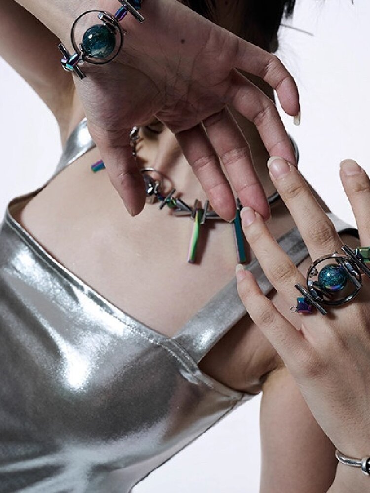 Void Space-Time Punk Heavy Ring【s0000018818】