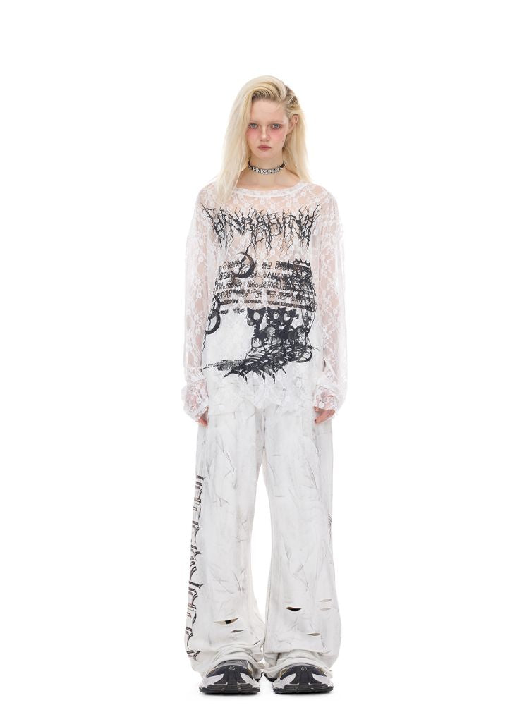 Oversized Gender-Neutral Layered T-Shirt【s0000012989】