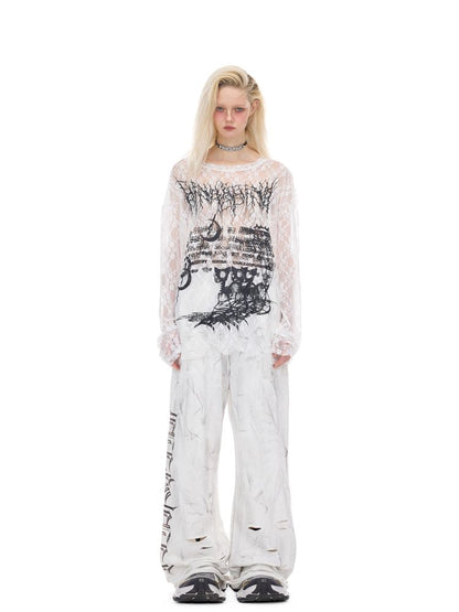 Oversized Gender-Neutral Layered T-Shirt【s0000012989】