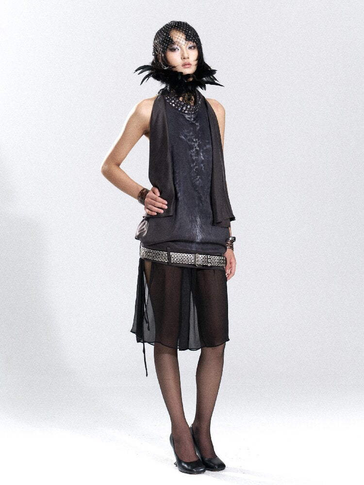 Halter Multi-Wear Printed T-Shirt【s0000018479】