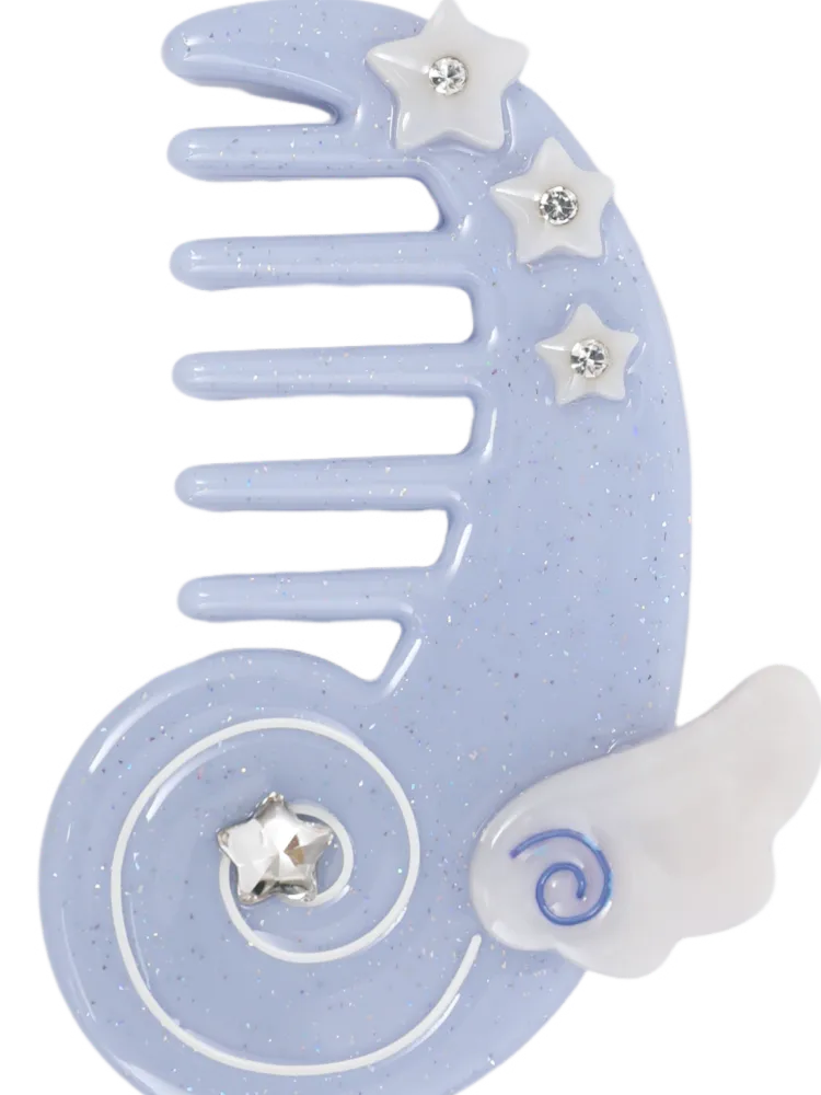 Cute Pink-Blue Comb Hair Clip【s0000013940】