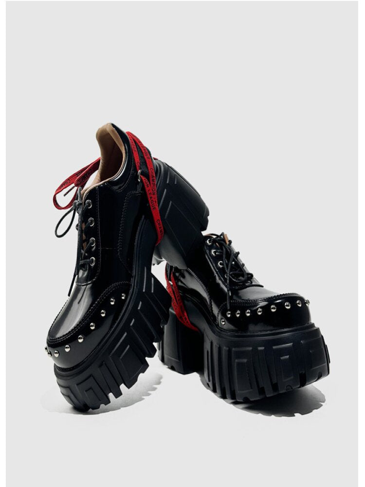 Studded Y2K Muffin Platform Shoes【s0000015714】